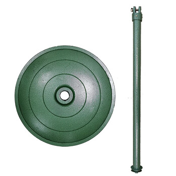 底座直杆大风扇配件牛角扇落地支架地盘脚盘立杆 豪华直杆 豪华底座