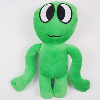 怪兽公仔玩偶娃娃蓝色口水怪绿色兽游戏贴纸毛绒玩 绿色大眼怪 30厘米