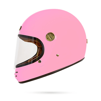 头盔复古安全帽碳纤维男女踏板全盔碳素机车轻量 torii樱花粉8月左右