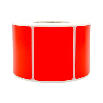 渊跃三防彩色热敏标签纸 不干胶条码打印机标签贴纸 红色 70mm*50mm*