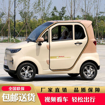 欣莱达东威f1新款低速全封闭成人代步新能源电动四轮车接送孩子两门