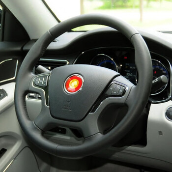 红旗h7专用手缝真皮牛皮手缝方向盘套汽车把套手缝皮改装 进口特级皮