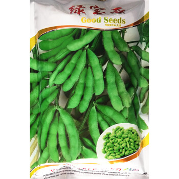 金龍蔬菜种子 毛豆种子 绿宝石 青毛豆种籽 早熟大豆 菜豆种 口感甜糯 绿宝石豆种 500克/包