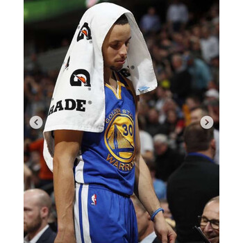 夏季户外运动佳得乐nba篮球健身足球跑步运动擦汗吸汗大毛巾浴巾 白色