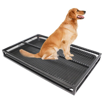 贝尼宠狗厕所小型犬狗尿盆宠物厕所大型犬拉屎盆塑料不锈钢托盘厕所围栏方管中大型犬狗厕所带托盘 长94宽60cm 图片价格品牌报价 京东