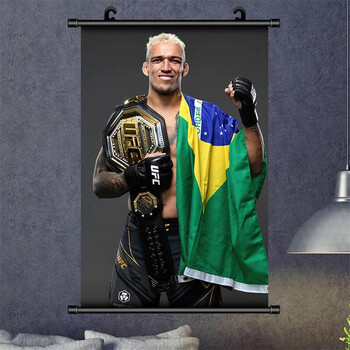 狼天影 奥利维拉海报挂画ufc卷轴布格斗钻石搏击拳击馆装饰画可来图