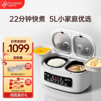 󲻿ɣFitcooker˫緹Ҽö๦һ2-3ȫԶС˫ŵ緹ԤԼù˫һ5L ɫ ɫ