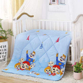 儿童被子加厚冬被幼儿园三件套午睡小被子宝宝卡通棉被被套可拆洗猪猪