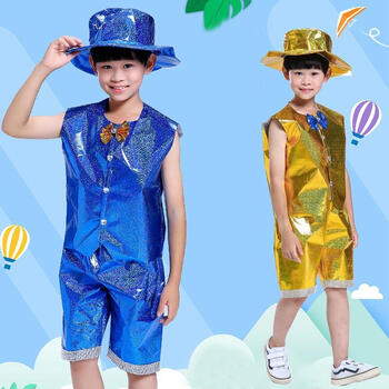 法比兔fanbeeto温蔓尔儿童环保创意服装六一儿童环保时装秀衣服男童子