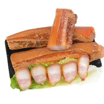 咸肉腌制偏肥五花腊肉槽头肉湖南特产农家自制烟熏肉腊肉腌肉 1斤