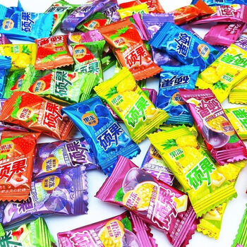 果冻夹心瑞士糖混合果味奶糖夹心软糖儿童零食喜糖 口味随机不指定