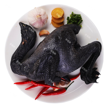 京乐狳 新鲜乌鸡生鲜土鸡农家散养现杀走地鸡 现杀2年老乌鸡 2斤左右