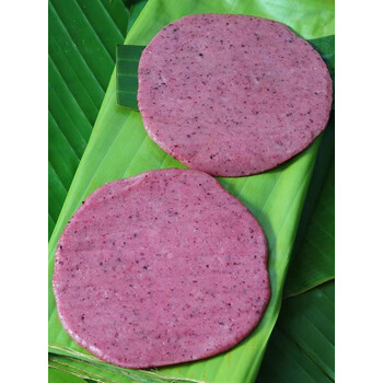 hywlkj云南德宏特产糯米粑粑 家用糍粑傣族手工制粑粑1斤 紫糯米粑粑2
