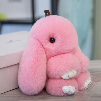 小米石圆小米垂耳兔公仔长耳兔玩偶迷你小兔子毛绒玩具垂耳兔长毛兔