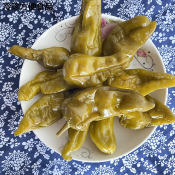 鲜有志泡土辣椒六安农家自制泡青椒酸辣子500g