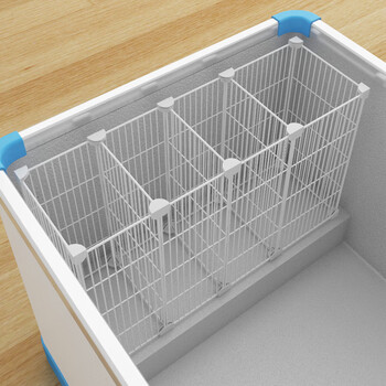 冰柜专用收纳筐 冰柜内置物筐专用分隔加密隔断分格网台阶收纳分割
