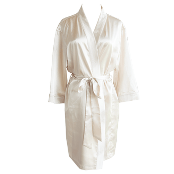 新娘女晨袍婚礼结婚秋冬婚礼和服睡袍红色伴娘伴手礼浴袍 婴儿蓝 后