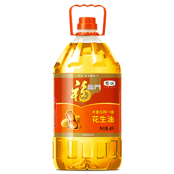 福临门浓香压榨一级花生油 食用油 浓香花生油4l