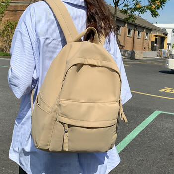 yuwo书包双肩包简约背包女双肩包书包女生大学生上课包旅行电脑包2023