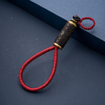 创意高档汽车钥匙扣挂件男士金刚结手工编织绳平安高级挂饰女送礼送