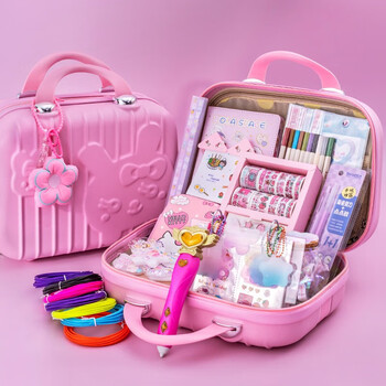 gluechee咕卡文具套装儿童手工diy定制高颜值手账本贴纸6-10岁高档