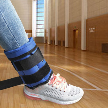 沙袋绑腿康复健身负重单只拉筋压腿专用沙包 单只黑色1kg重量可调