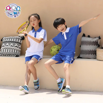 深圳校服小学生夏季短袖校服套装一年级统一运动服t恤雅兰特品牌 女生