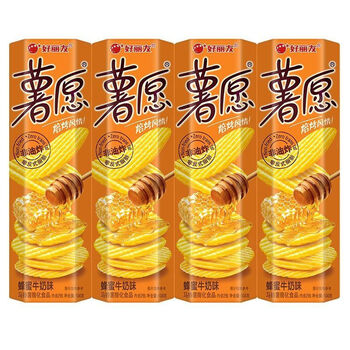 104g薯愿薯片焙烤薯片蜂蜜牛奶味104克x4盒