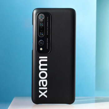 丝怡小米10原装手机壳极简10pro简约硬壳小米10/小米10pro素皮手 黑色