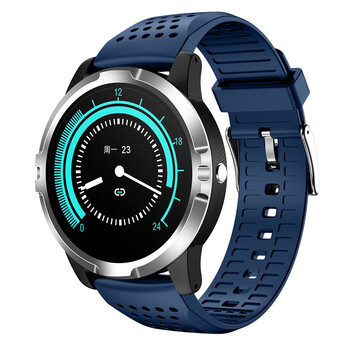 手环测量血压心率血氧心电图多功能睡眠检测黑科技运动手环腕表天空蓝