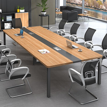 奥洛提会议桌长桌现代简约大小型板式培训桌长条办公桌6人8人10人12人