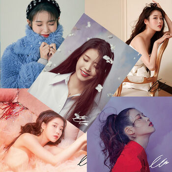 iu李知恩李智恩lilac专辑周边同款写真集海报明信片lilac专辑签名海报