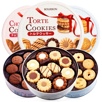 日本进口bourbon波路梦什锦曲奇饼干礼盒装60枚双层巧克力味休闲零食饼干年货节情人节礼品送女友什锦曲奇310g 60枚 图片价格品牌报价 京东