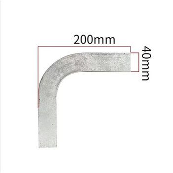 扑哩扑剌热镀锌扁铁弯头扁铁90度弯头扁钢直角弯接地扁铁水平弯 国标