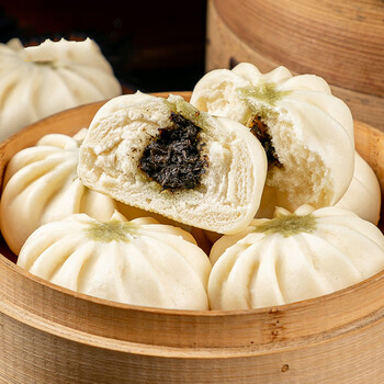 老长沙盐菜包子速冻面点速冻早餐点心素菜包子素包子馒头酒店用半成品
