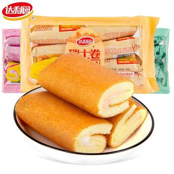 达利园瑞士卷橙子草莓香蕉味营养卷美味糕点零食代餐手撕面包 24枚