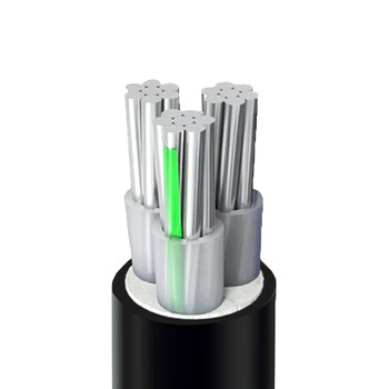 佳雁电线电缆yjlv 3*120平方 3芯国标铝芯户外架空电力电缆线 1m