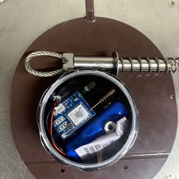 户外夹子报警器野外新款防盗防水报警器果园鱼塘蜂场防盗云报警器