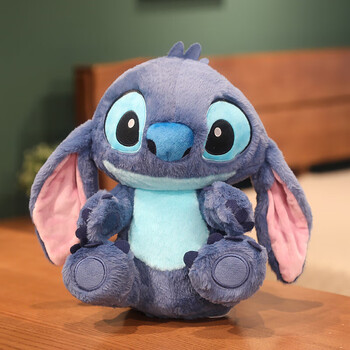 莫肖尔耳朵会动的史迪仔毛绒玩具史迪奇公仔娃娃生日礼物 坐姿32厘米