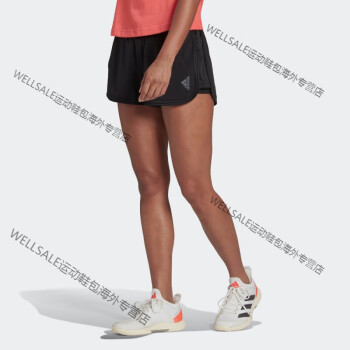 阿迪达斯adidas女装速干网球运动短裤hf1769hn6204黑色深灰axl