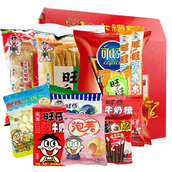 旺旺大礼包仙贝雪饼零食混合装膨化休闲食品大米饼干年货礼盒送礼