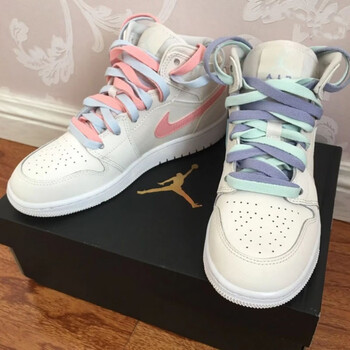 高帮高帮男女休闲鞋莆田aj变色龙扣碎黑曜石鸳鸯情侣鞋四色鸳鸯39