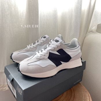 新百伦nb女鞋官方327运动鞋n字阿甘鞋厚底情侣休闲老爹鞋男鞋海盐色35