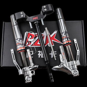 朝雨巴祖卡x2前减震适用九号e200pmk2e125小牛n1snqiub倒置避震器