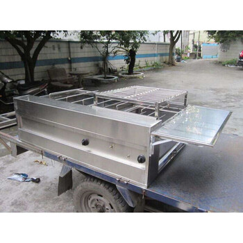旋转烧烤车奥尔良烤鸡腿机器煤气无烟商用烤箱 采栗 六排气碳两用三轮