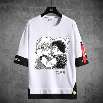 伽文柯哀t恤名侦探柯南短袖男女情侣装动漫灰原哀周边联名t恤衣服夏季
