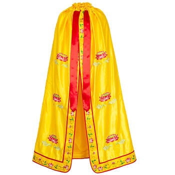 绣花佛像披风观音菩萨莲花佛衣泰山奶奶披袍释迦摩尼佛披肩 花边金莲