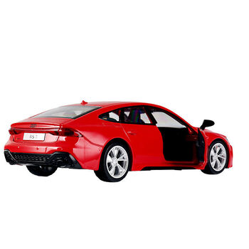 奥迪rs7车模 1/35奥迪rs6合金回力开门汽车模型 仿真金属轿跑赛车