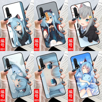 可爱猫耳朵猫娘日系二次元玻璃壳高清彩绘下单留言型号和图案编号