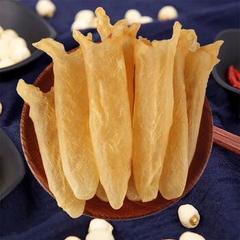 干货孕妇滋补胶原巴沙鱼鳔大个礼盒黄鸡汤打边炉100克超大花胶筒约4个